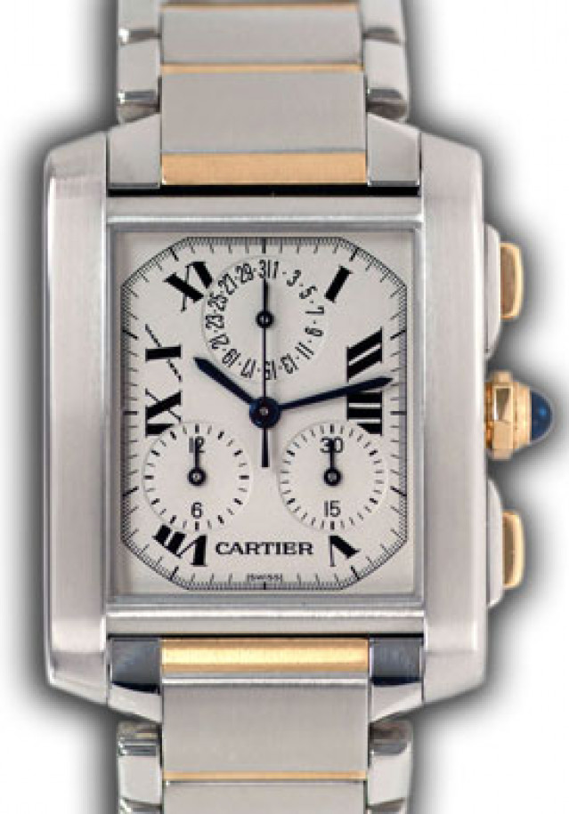 Cartier Tank Francaise W51004Q4 Gold & Steel